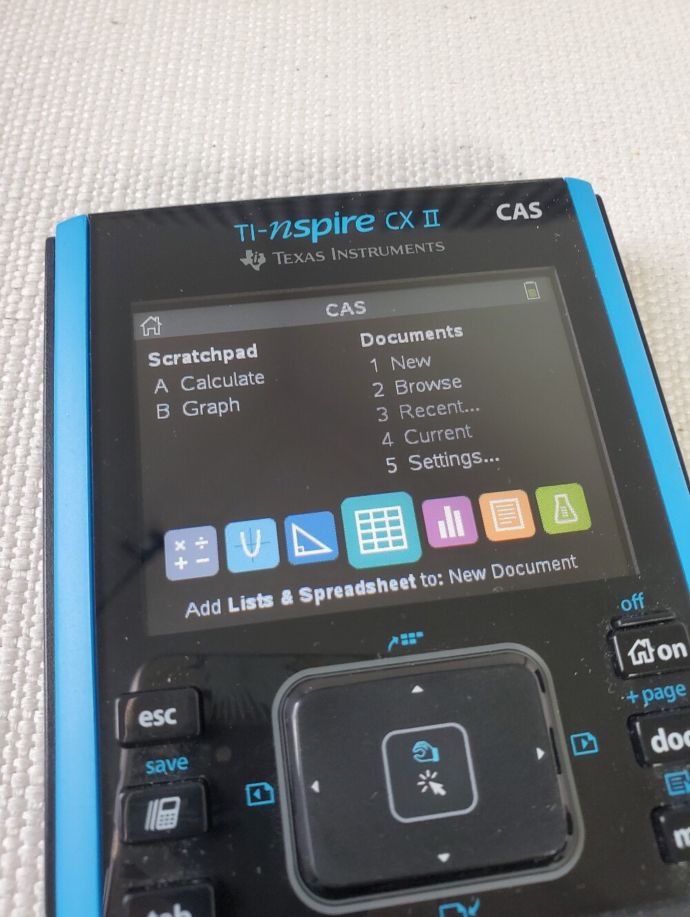 Texas Instruments TI-Nspire CX II CAS Color Graphing Calculator - Picture 4 of 8